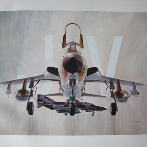 Keith Farris Aviation 9" x 11" Bookplate Print - F-105 Thunderchief